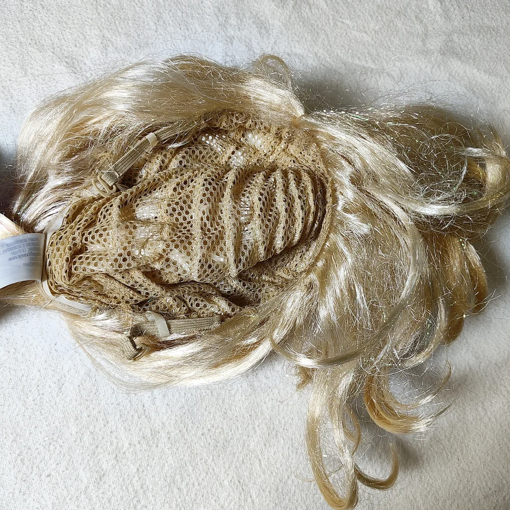 Disney Golden Braided Wig with Floral Details Rapunzel Princess